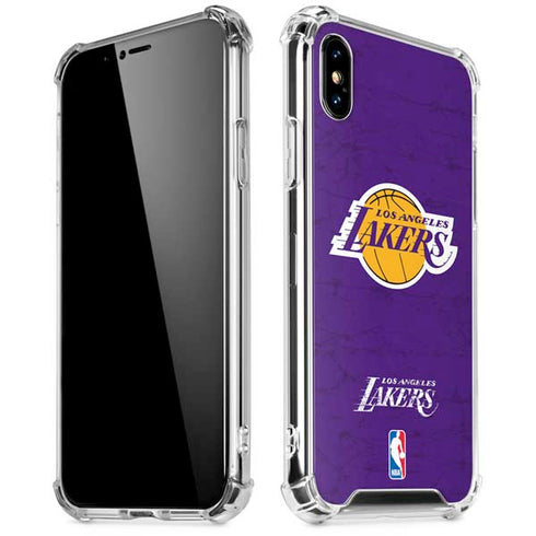 NBA Los Angeles Lakers Purple Primary Logo iPhone XS Max Clear Case